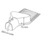 LED Straßenlaterne ORLANDO-100 100W 6400K Schwarz