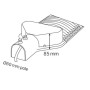 LED Straßenlaterne ORLANDO-200 200W 6400K Schwarz