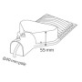 LED-Straßenlaterne ORLANDO-50 50W 6400K Schwarz