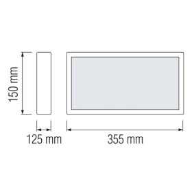 LED-Notausgangsleuchte ROBSON 3W Up