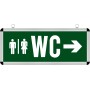 Led WC-Leuchte ROBSON 3W WC Rechts-Links