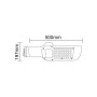 LED Straßenlaterne TEXAS-100 100W 6400K Schwarz