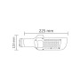 LED Straßenlaterne TEXAS-30 30W 6400K Schwarz