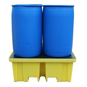 Große Auffangpalette für 4 Fässer 440L