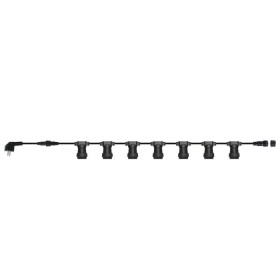 LED-Lichterkette CARNAVAL-F10 10MT Schwarz E27 0,94mm2