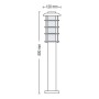 Garten-Stehleuchte SPRUCE-4 E27 60W Typ 4
