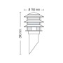 Garten Wandleuchte BEECH-1 E27 60W Typ 1