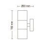 Garten Wandleuchte MANOLIA-2 GU10 2x35W