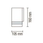 Garten Wandleuchte GardenIA-1 GU10 35W chrom