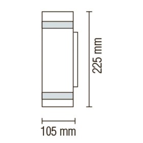 Garten Wandleuchte GardenIA-4 GU10 2X35W chrom