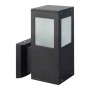 Garten-Wandleuchte POPLAR/SQ-2 E27 60W Typ 2 Schwarz