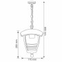 Garten Deckenleuchte NAR-2 E27 60W Schwarz
