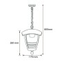 Garten Deckenleuchte NAR-2 E27 60W Weiß