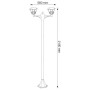 Garten-Stehleuchte NAR-6 E27 max. 2x60W Schwarz