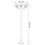 Garten-Stehleuchte NAR-7 E27 max. 3x60W Schwarz