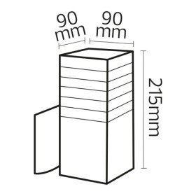 Garten Wandleuchte PALMERA/S1 E27 60W Schwarz