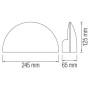 Led Garten Wandleuchte JUNIPER 5.5W 4100K Schwarz