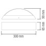 Led Garten Wandleuchte OAK 12W 4200K Schwarz