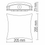 LED Garten Wandleuchte TAFLAN 5,5W Schwarz 4100K