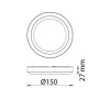 Led Fassadenleuchte DATTE 5W Dunkelgrau