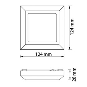 Led Garten Wandleuchte MERCIE 4200K 5W Schwarz