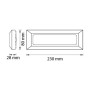 Led Garten Wandleuchte HORNGEN 4200K 5W Schwarz