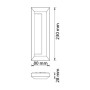 LED-Wandeinbauleuchte FIG 2W 4200K Schwarz