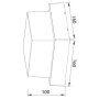 LED Garten Wandleuchte SUGA-12/SO 12W 4200K