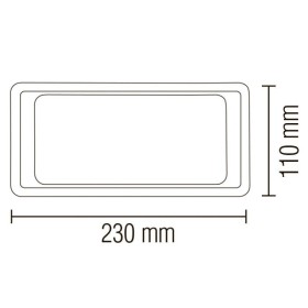 LED Garten Wandleuchte ALMOND 12W 4200K Schwarz