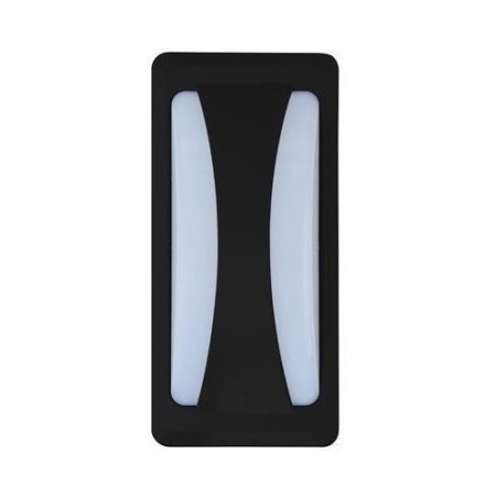 LED Garten Wandleuchte SESAM 12W 4200K, Schwarz