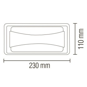 LED Garten Wandleuchte SESAM 12W 4200K, Schwarz