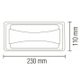 LED Garten Wandleuchte SESAM 12W 4200K, Schwarz