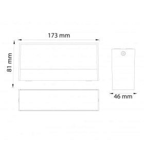 LED Garten Wandleuchte ANDOUSE 9W 4200K Weiß