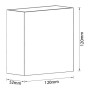 LED Garten Wandleuchte SEKOIA 4W 4200K, Schwarz