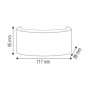 LED Garten Wandleuchte PROTON-4 4W 4200K Schwarz
