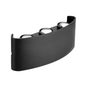LED Garten Wandleuchte PROTON-6 6W 4200K Schwarz