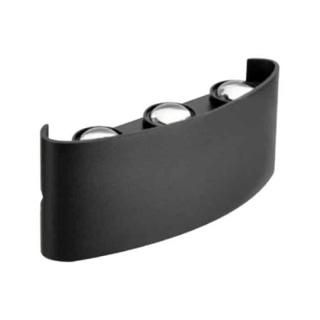 LED Garten Wandleuchte PROTON-6 6W 4200K Schwarz