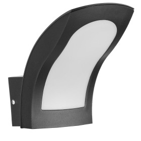 LED Garten Wandleuchte SUPERB 15W 4200K, Schwarz