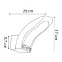 LED Garten Wandleuchte SUPERB 15W 4200K, Schwarz