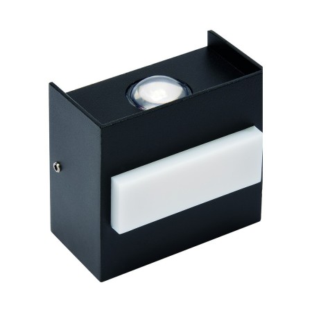 Led Garten Wandleuchte TWIST-5 5W Schwarz 4200K