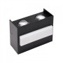 Led Garten Wandleuchte TWIST-7 7W Schwarz 4200K