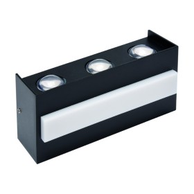 Led Garten Wandleuchte TWIST-12 12W Schwarz 4200K