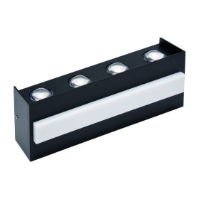 Led Garten Wandleuchte TWIST-15 15W Schwarz 4200K