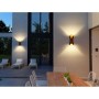 LED Garten Wandleuchte MARVEL-10 10W 4200K Schwarz