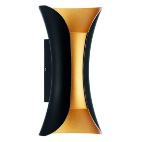 LED Garten Wandleuchte MARVEL-10 10W 4200K Schwarz Golden
