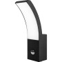 LED-Garten-Sensorleuchte PRESTIGE-1S 12W Schwarz 70,4x230,7 mm PIR-Sensor