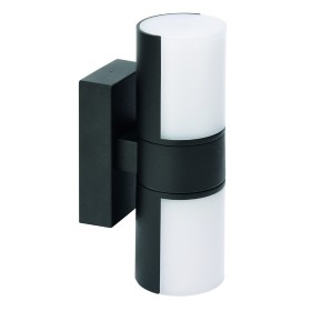 Led Garten Wandleuchte IMPERIAL-2 2x7W Schwenkbar Schwarz