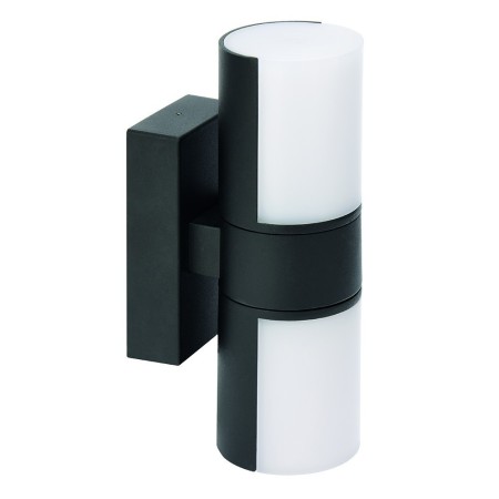 Led Garten Wandleuchte IMPERIAL-2 2x7W Schwenkbar Schwarz