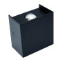 Led Garten Wandleuchte PROTON/S-2 2W 4200K Schwarz