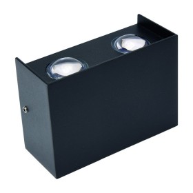 LED Garten Wandleuchte PROTON/S-4 4W 4200K Schwarz